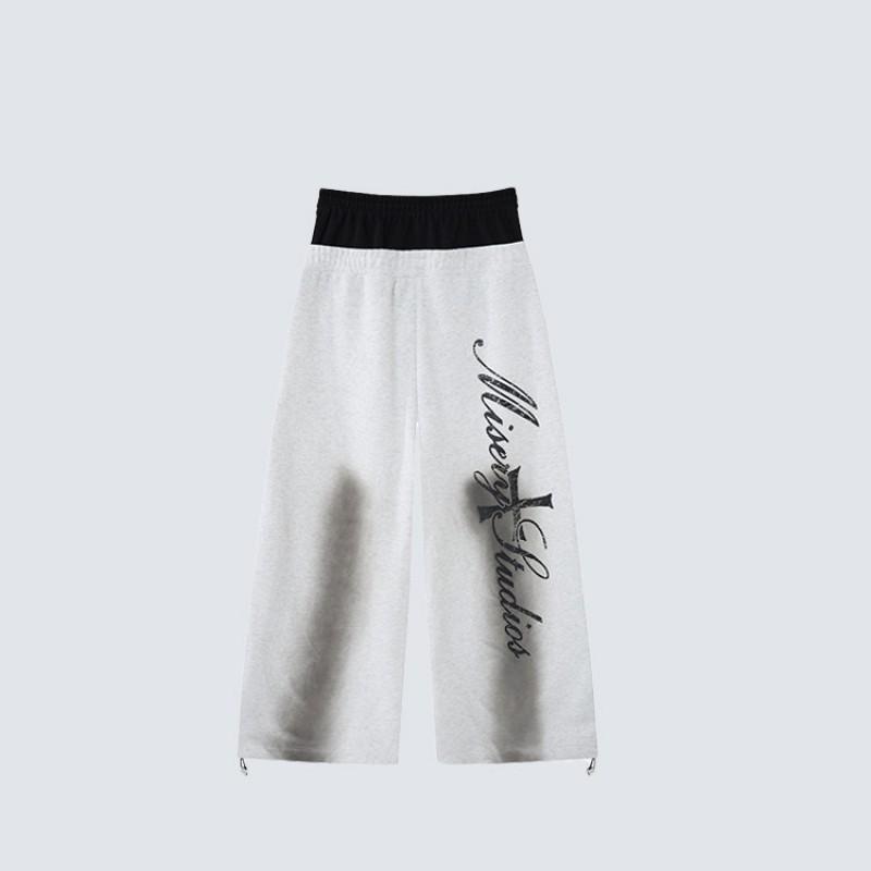 Mens Loose Fit Hip Hop Sweatpants Striped Graphic Casual Dance Athletic Pants