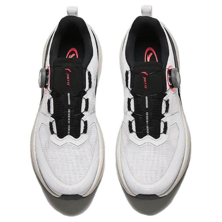 Anta Ruan Lian Pro Shock Absorbing Wear Resistant Non Slip Low Top Running Shoes Men sneaker White Black 112427780-4