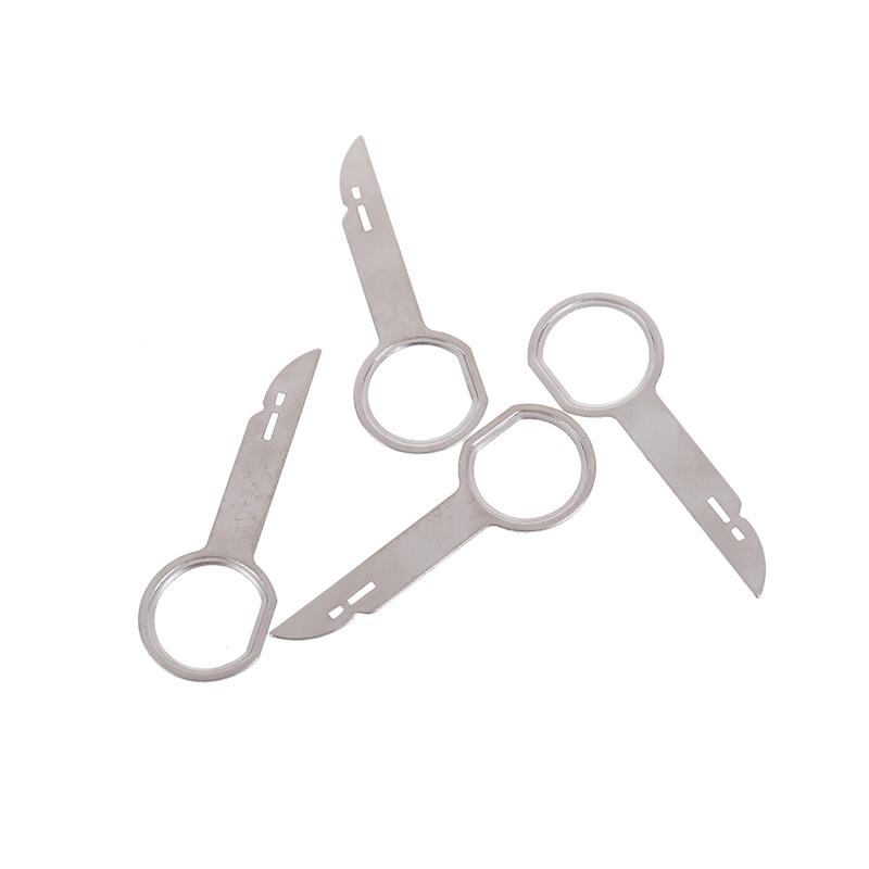 4 Adet Araba Radyo Stereo Temizleme Serbest Bırakma Aracı Tuşları