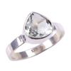 Natural Green Amethyst Gemstone Handmade 925 Solid Sterling Silver Ring S.6 r4J42