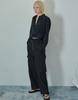 Lige Front Zip Cargo Pants Black