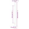 Furniture Handles 10 Pcs Black 192 Mm Stainless Steel