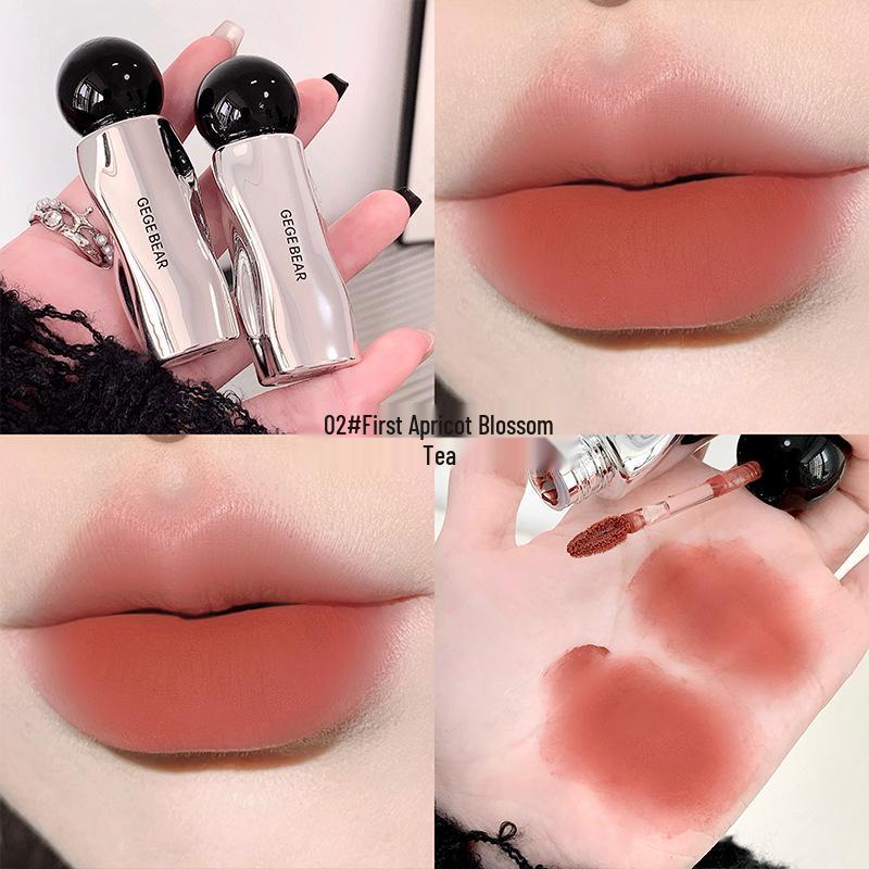 

GegeBear Velvet Lip Mud: Soft Matte Silky Lip Glaze for Pigmented Color 2.2g
