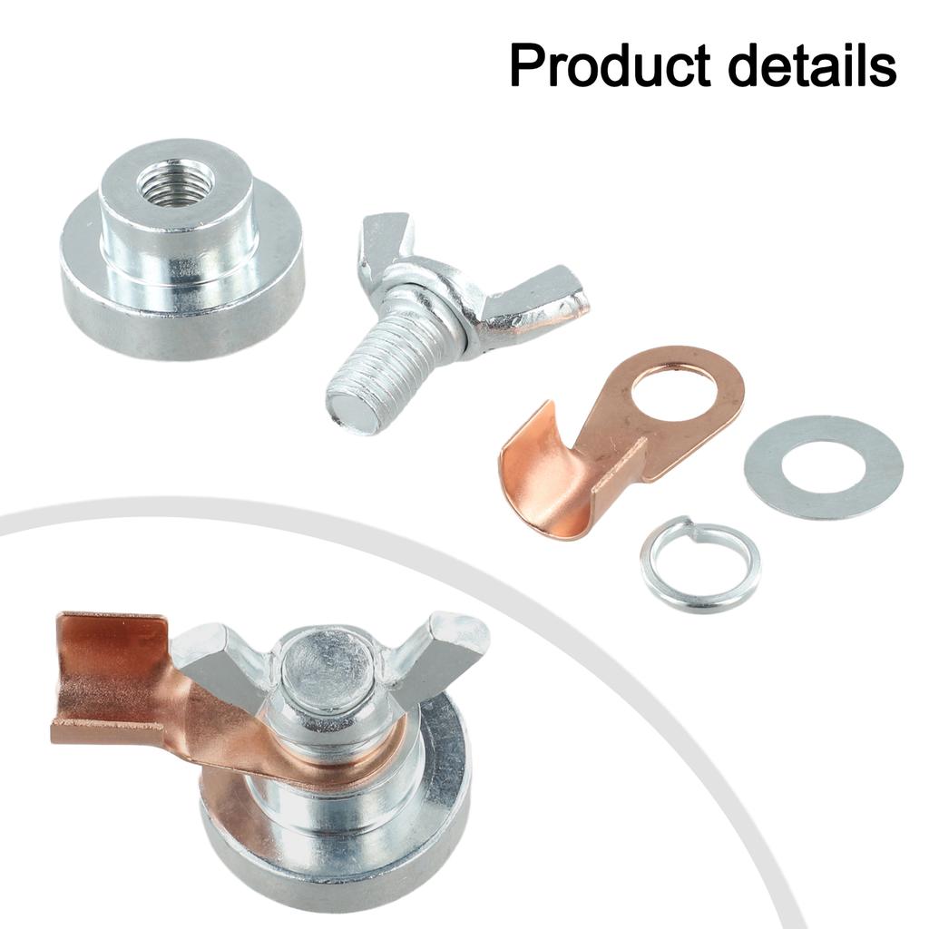 1/2 Pcs Magnetic Welding Ground Clamp Magnetic Welding Support Ground Clamp Tool Support For Electric Welding Ground