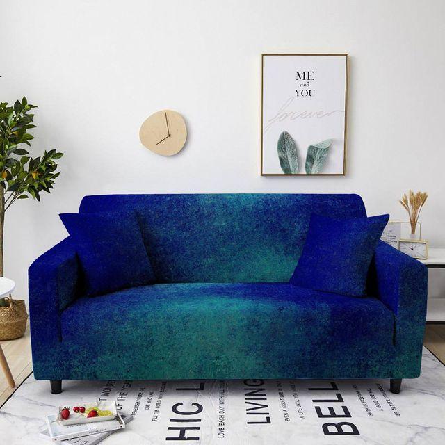 

Эластичные чехлы для диванов с мраморным принтом для гостиной, чехол для дивана, угловой секционный чехол для кресла, чехол для дивана, 1/2/3/4 местный 1 seater 90-140cm