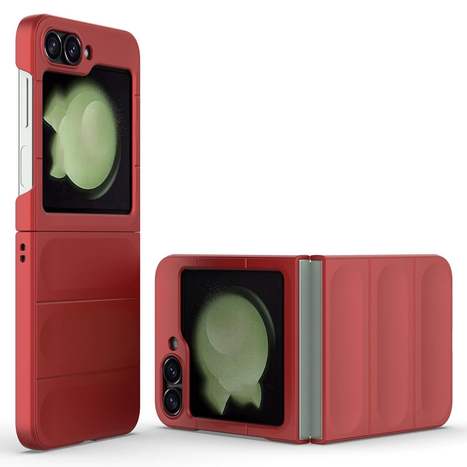 

For Samsung Galaxy Z Flip6 5G Case Rugged Back Hard PC Phone Cover Red