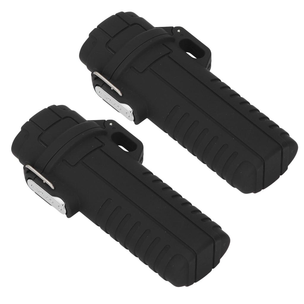 2 Pcs Water Proof Storage Tube Airtight Cover Rubber Sealing Ring Plastic Tube Storage Box for Outdoor Camping Travel