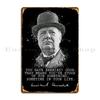 Winston Churchill Metallschild Poster Garage Club Pub Höhle Gedruckte Wanddekoration Blechschild Poster