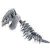 Dinosaur Skeleton Head Hood Plush Costume with Bone Frame for Kids Adults, Cute Dinosaur Skeleton Suit Cosplay Toy Gift 90/120cm