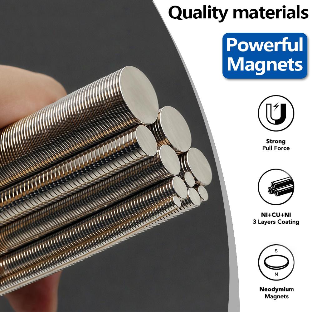 Powerful Neodymium Magnet N35 NdfeB Permanent Magnetic Imanes Round Super Strong Fridge Magnets DIY 3x1 5x1 8x1 10x1 15x1 8x1.5