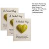 1/2/3Pcs Love Heart Tennis Pocket Hug with Positive Card Emotional Support Heart Shaped Ball Figurine Pocket Token Athletes Sports Fans Gift