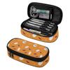 Pencil Bag Smooth Zipper Multi Compartment 300D Polyester with Mesh Pocket Removable Divider and Pen Slots for Teens and Students