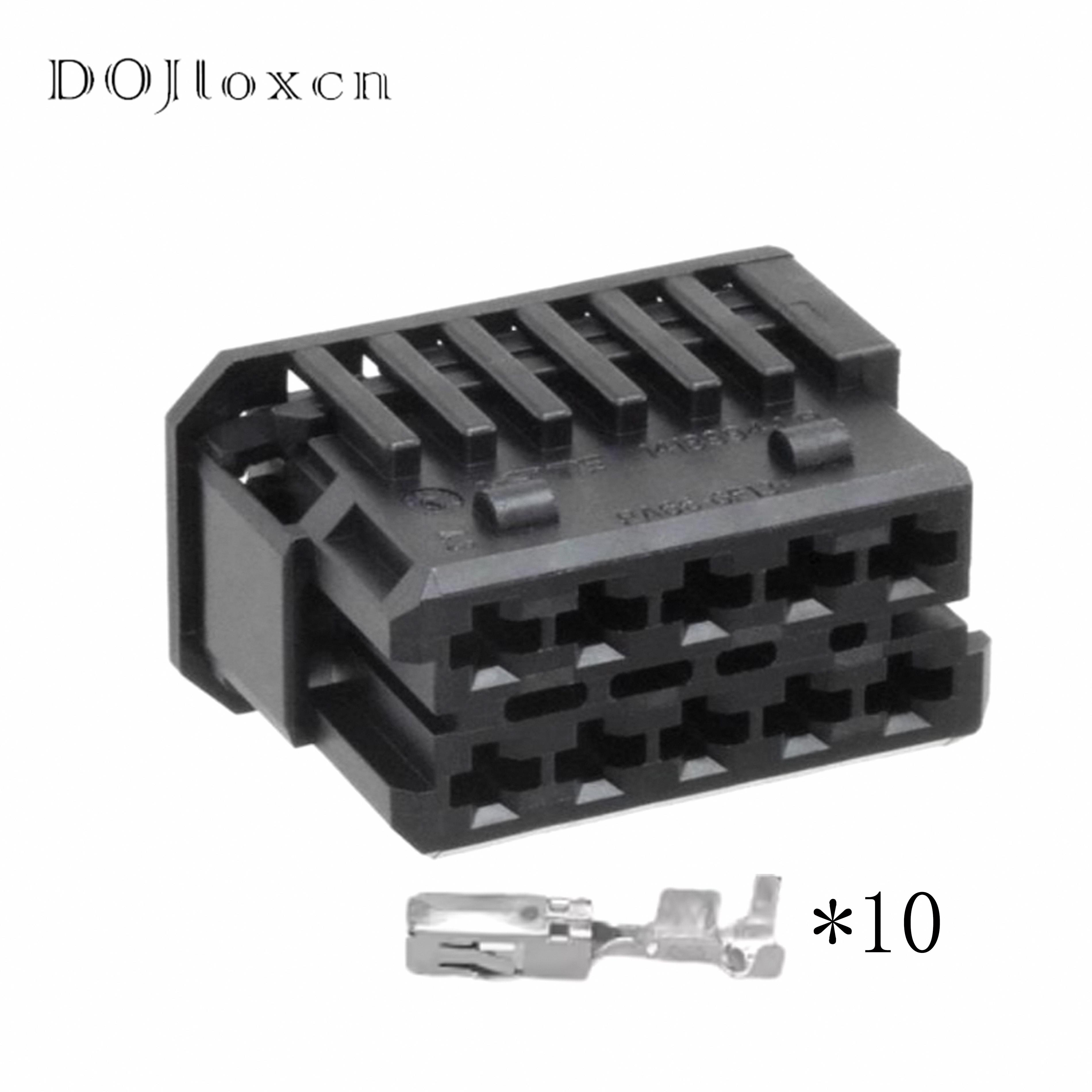 

1/5/10/20/50 Sets 10 Pin 2.8 Series 5.5mm 1418994-1 Automobile Connetor The Truck Auto Parts plug For Window Regulator Socket 1 set