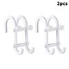 2Pcs Shower Hooks For Inside Shower Small Versatile No Drill Hooks Shower Door Towel Hook Innovative Portable Glass Door Hooks