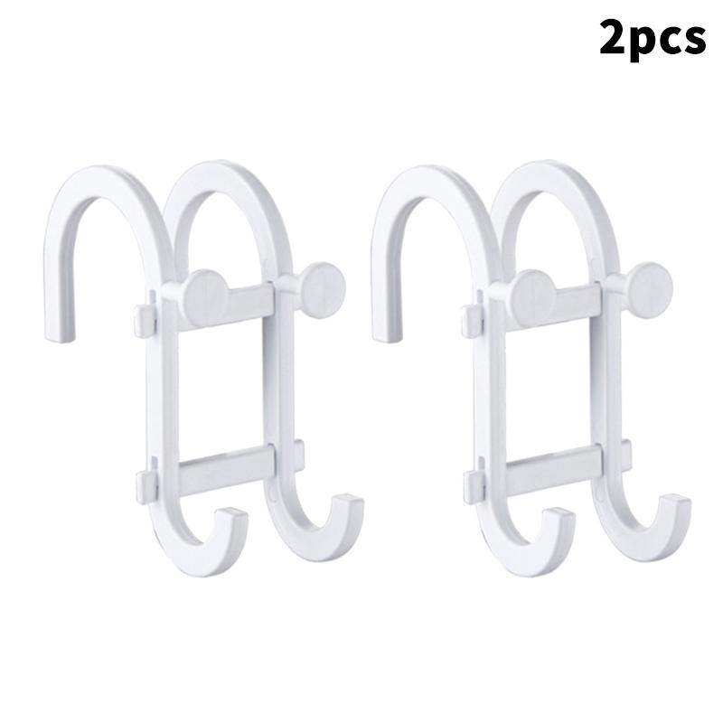 2Pcs Shower Hooks For Inside Shower Small Versatile No Drill Hooks Shower Door Towel Hook Innovative Portable Glass Door Hooks