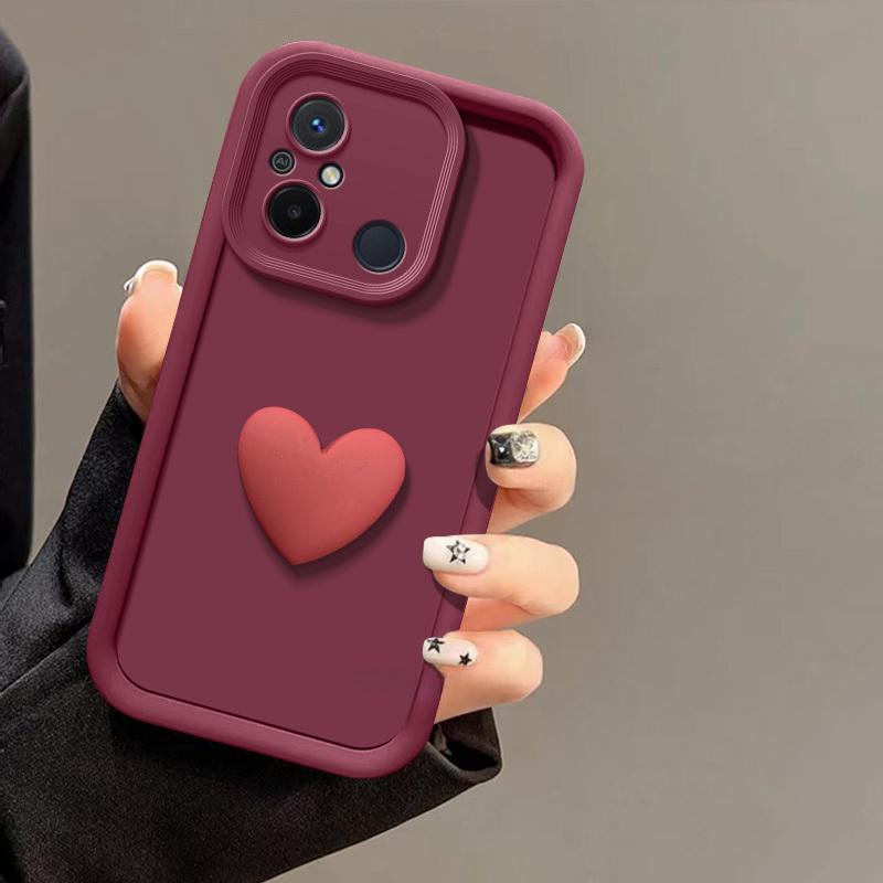 

Силиконовый защитный чехол для объектива камеры Love Heart для Xiaomi Redmi 13C 12 12C 10 10C 10A 9 9A 9C Чехол для телефона Redmi 13C