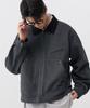 Cgp Corduroy Collar Cotton Work Jacket_Charcoal