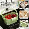 Foldable Kitchen Faucet Organizer Basket With Drainage And Residue Filter For Small Spaces