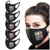 5PCS Adult Easter Printed Dust-Proof And Washable Protective Ice Silk Mask