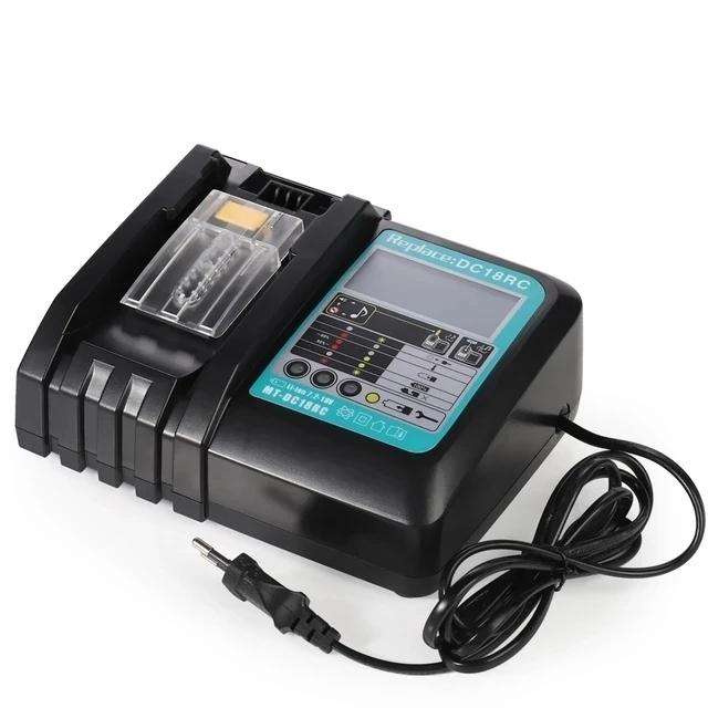 With Charger Bl1860 Rechargeable Batteries18v 8000mah Lithium Ion For Makita 18v Battery 8ah Bl1840 Bl1850 Bl1830 Bl1860b Lxt400