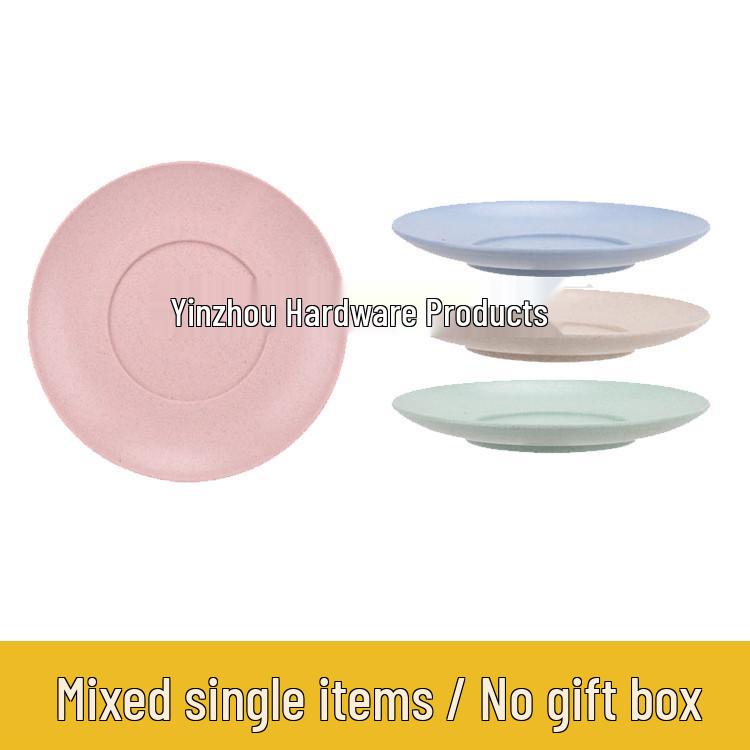 Eco-Friendly Wheat Straw Tableware Set: Portable Fork, Spoon, Chopsticks (3-Piece) + Cup, Bowl, Plate (6-Piece) - Ideal Promotional Gift