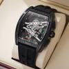 Barrel Richard Hollow Fashion Men's Watch Men's Watch Silicone Strap Watch Quartz Watch