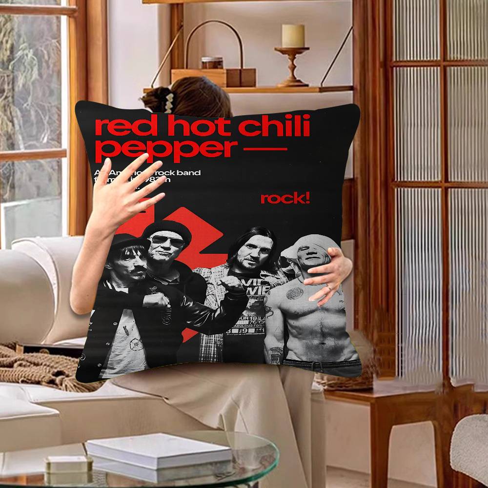 RRed Hot CChili Peppers Pillow Gift Home Office Decoration Pillow Bedroom Sofa Car Cushion CoverPillow Case
