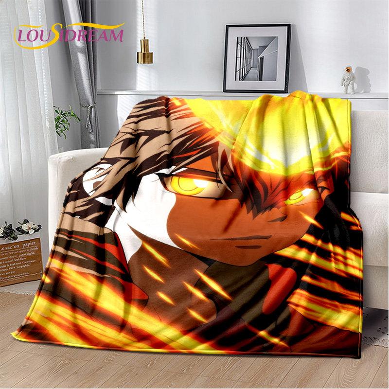 Coperta morbida in peluche, coperta in flanella, coperta da divano per soggiorno, camera da letto, letto, divano, copertura per picnic, per bambini, di Hitman Reborn