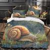 Snail Single Duvet Cover For Kids Teens,Snails Super Soft Microfibre Duvet Cover With Zipper,2 Piece Bedding Set with Pillowcase