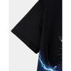 Kungfu Cat Lighting T-Shirt For Boys Kids Clothes Children's Boy's Clothing Short Sleeve Tops Top Shirts 2024 T-shirts Child Tee