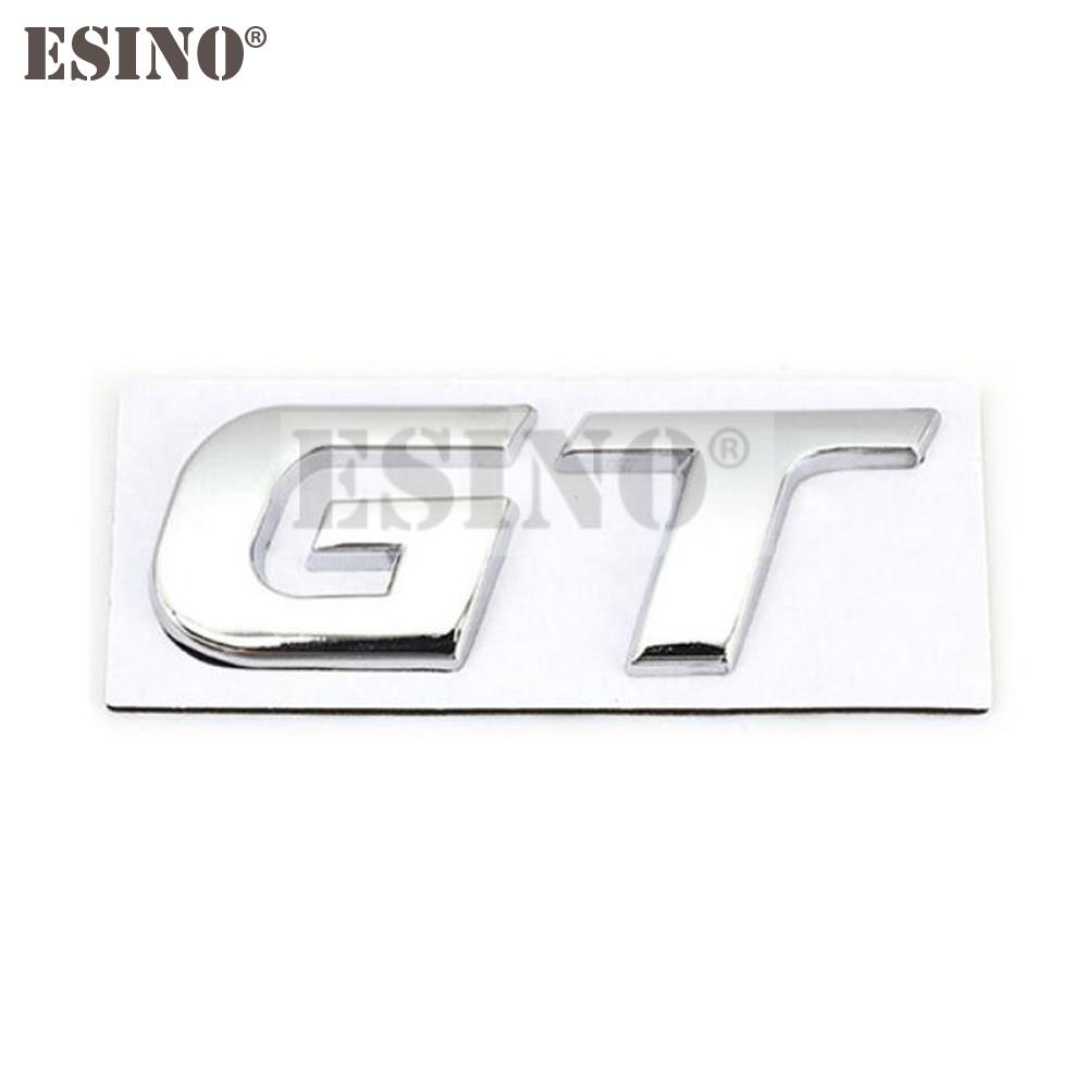 1Pc Car Styling GT 3D Metal Zinc Alloy Car Badge Body Fender Adhesive Emblem for KIA Forte Optima Picanto Stinger Sorento K5 KX5 KX7