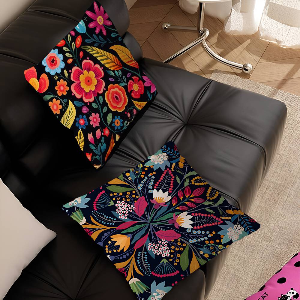 Mexican-style Flower Personalized picture text home decorative pillows Household Gifts 45x45cm