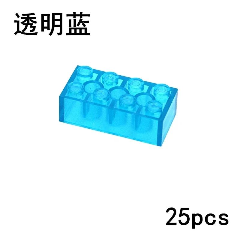 MOC Transparent Bulk Bricks 1x1 2x4 1x4 Clear Building Block Wall Panels and Baseplates