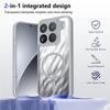 KEYSION Transparent Magnetic Phone Case for Xiaomi 15T Pro 5G Soft Silicone+PC HD Clear Shockproof Back Cover for Xiaomi 15T 5G