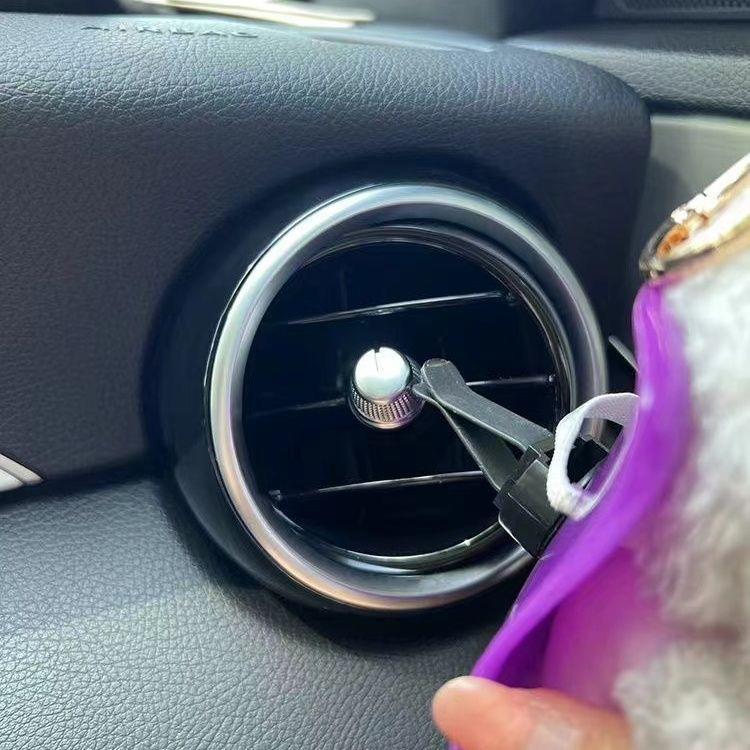 Siège de poupée 15-17cm Siège auto Labubu Siège de sécurité Mignon Poupée Sortie d'air Décoration d'aromathérapie Décoration d'intérieur de voiture haut de gamme