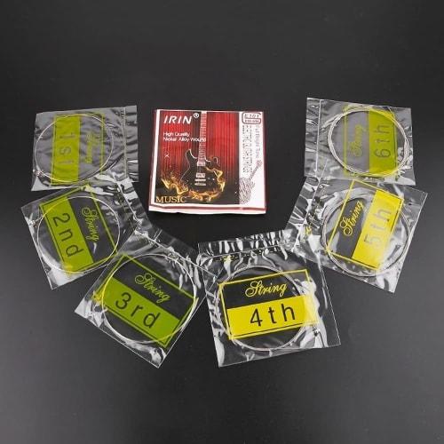 Set of 6 Electric Guitar Strings, Steel Core, Nickel Alloy Wound (009-042) with a Beautiful Design