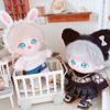 Doll Jeans Pants 20cm Doll Sweater Plush Doll's Clothes PU Leather Skirt Doll Outfit Accessories