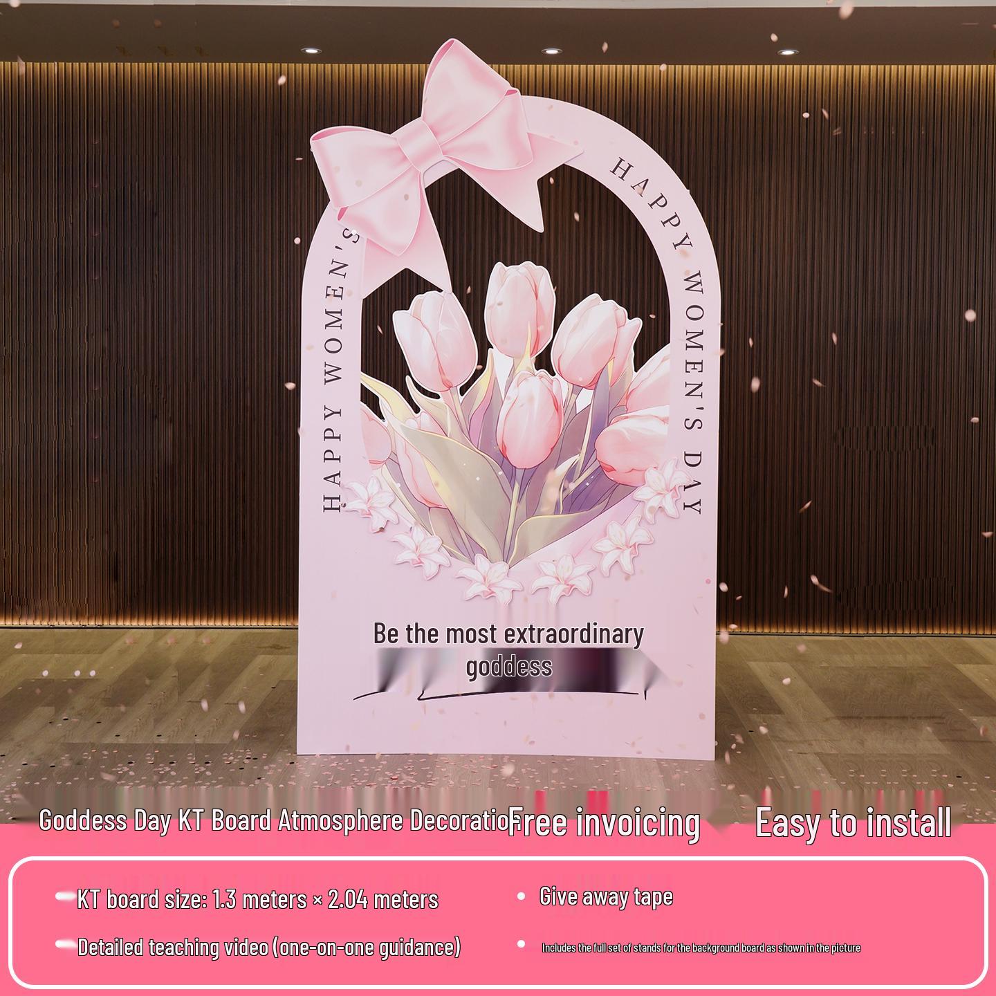 38 Women s Day Mall Decor - Goddess Festival Shop Atmosphere Background Wall KT Board