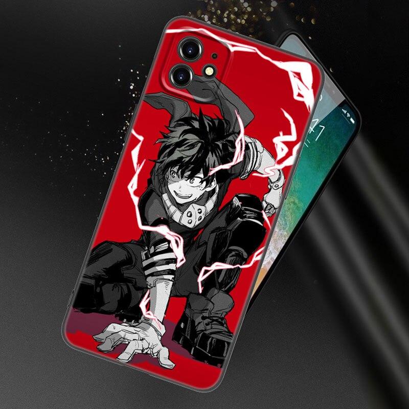 

Чехол для телефона My Hero Academy для Apple iPhone 13 12 Mini 11 Pro XS Max XR X 8 7 6S 6 Plus SE 2022 2020 5S 5, мягкий черный чехол из ТПУ iPhone 5 5S SE