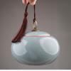Ge Kiln Ceramic Tea Storage Jar: Chinese Style Sealed Can for Dried Fruit, Flower, and Tea Leaves.