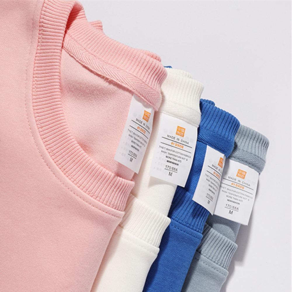 Kvinner Menn Uformell hettegenser Ensfarget genser Mote Vinter Høst Uformell gensere Pullover Streetwear