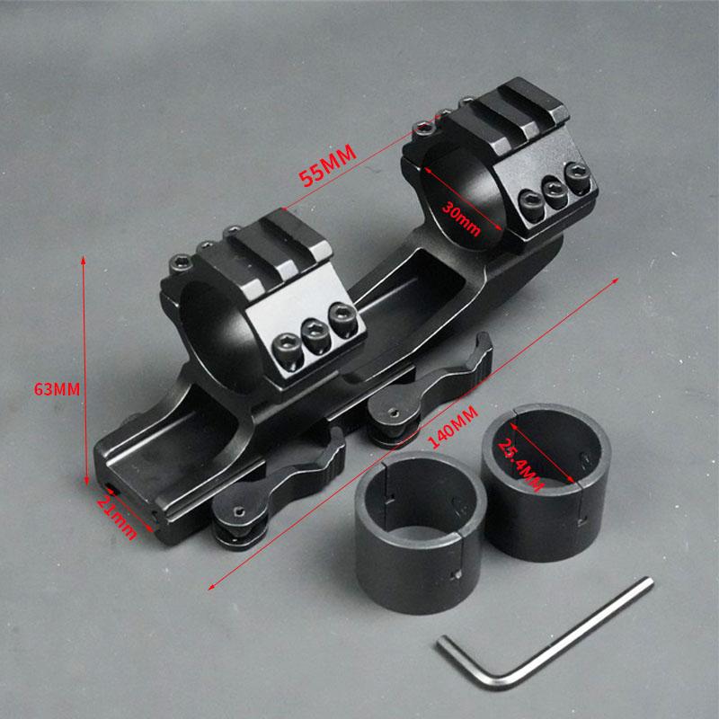 Airsoft Tactical 30mm / 25.4mm Riflescope Mount Ring 21/11mm Picatinny Rail Aluminium Sight Base for Rifle Scopes Hunting Mounts