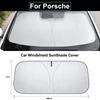 Copertura Parasole per Parabrezza Auto per Porsche Carman Macann Bobst Cayenne911 970 981 991 996 Anti UV Accessori Auto