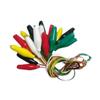 Teishin Electric Clip Test Leads and 1 of Each (Large) TLA-3, Red, Black, Green, Yellow,