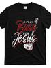 Jesus Bassist Christian Bass Player Bass Guitar [Cool Design] Street Trending Style Women's Tee Comfortable Cotton Round Neck