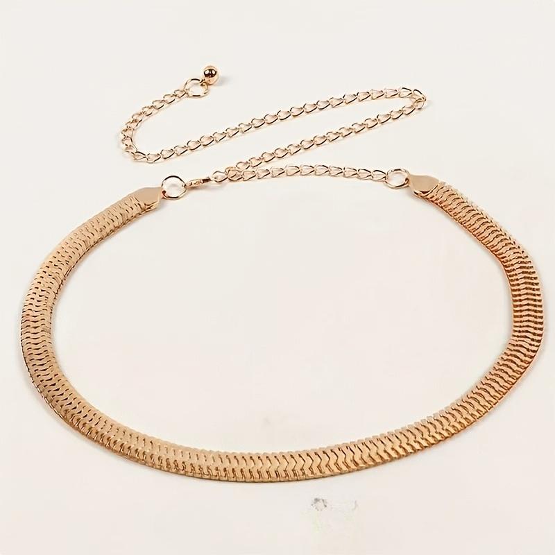 1Pc Stylish and Minimalist Women's Chain Belt, Suitable for Dresses and Slacks