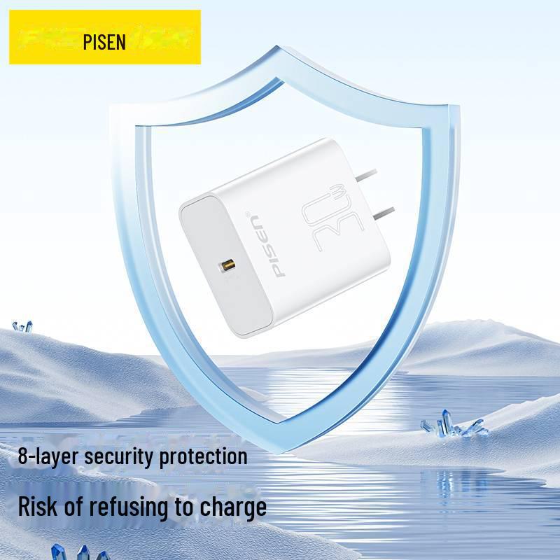 PISEN PD30W Fast Charger for Apple iPhone 14 & iPad