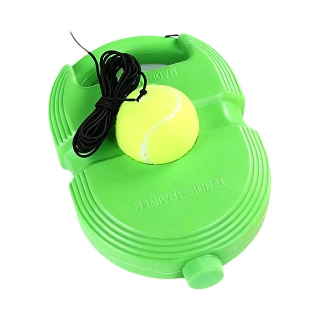 Tennis Trainer Rebound Ball for Beginner Indoor/Outdoor, Training Equipment with Elastic String Weighted Base, Portable Tennis Trainer for Kids Adults