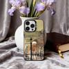 A-Autumn R-Retro Oil Painting Phone Case For iPhone17,16,15,14,13,12,11 Plus,Pro Max Candy Silver Plated Inside Cover