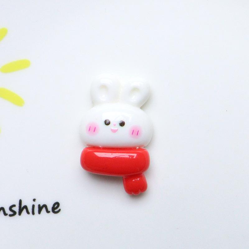 Christmas Cartoon Resin DIY Hair & Jewelry Bear/Rabbit Accessories Pack